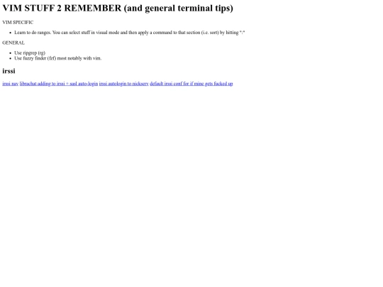 vimtips screenshot