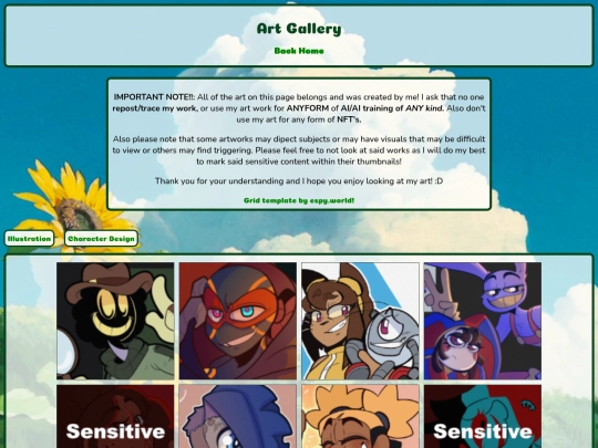 html/main/art-gallery screenshot
