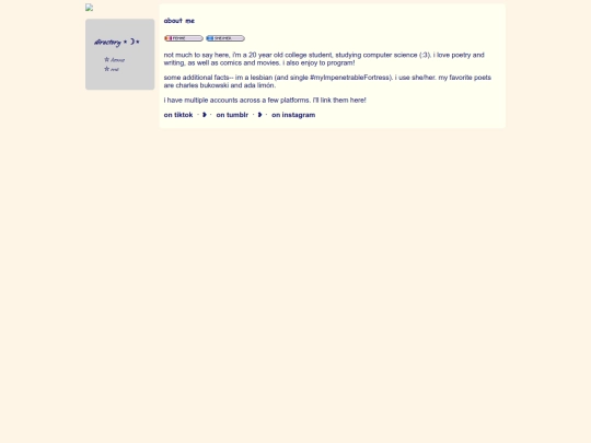 aboutme screenshot