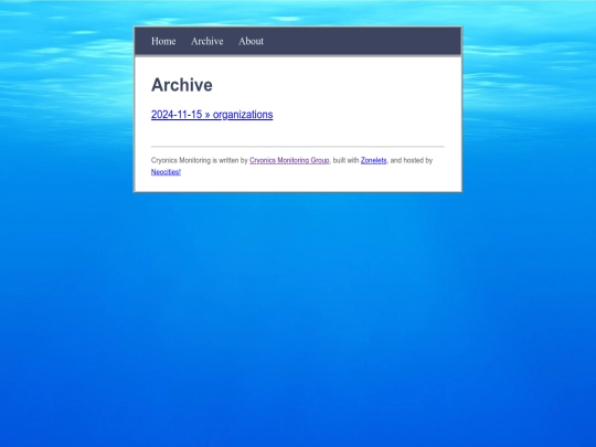 archive screenshot