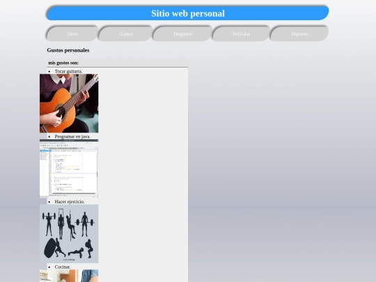 3actDesWeb /gustos screenshot