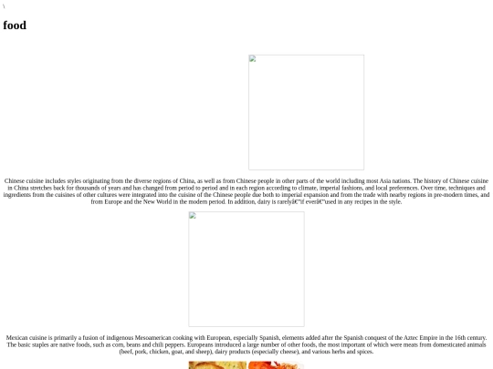food screenshot
