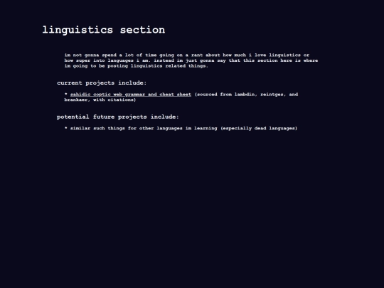 linguistics screenshot