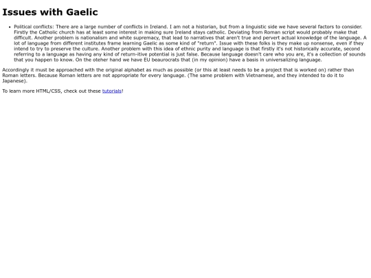Gaelic screenshot