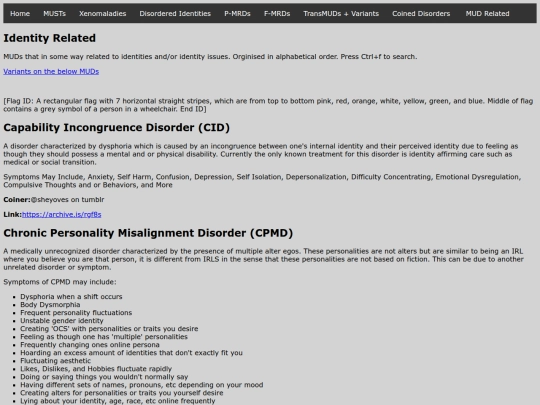 Identity screenshot