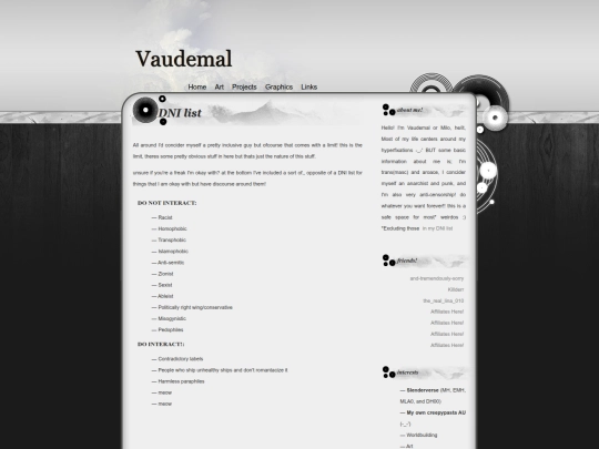 DNI-list screenshot