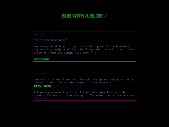 blog screenshot