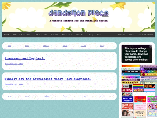 blog screenshot