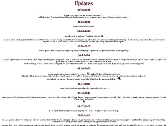 updates screenshot