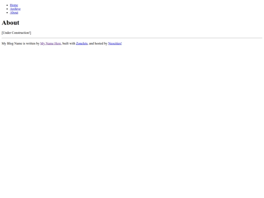 blogging/about screenshot