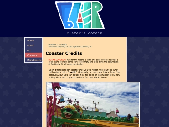 coasters/credits screenshot