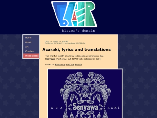 misc/music/acaraki screenshot