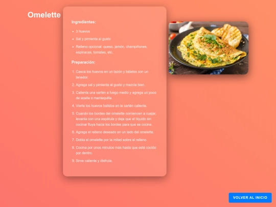 recetario/receta_omelette screenshot