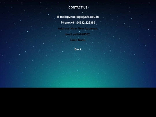 website/contact screenshot
