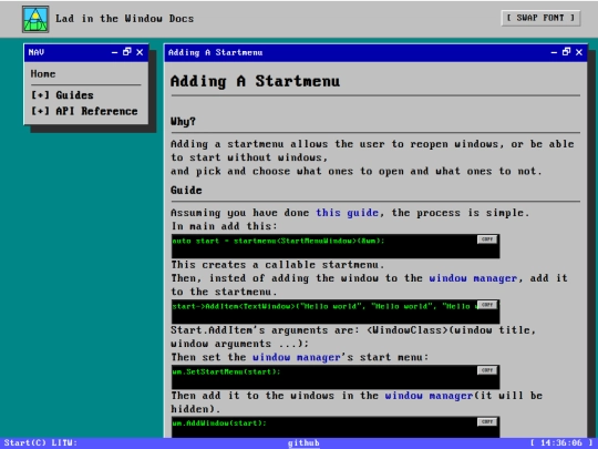 LITW/startmenu screenshot