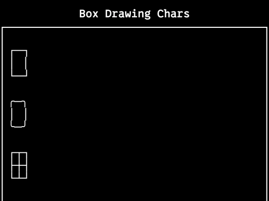 boxdrawing screenshot