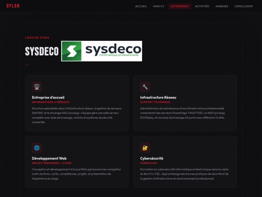 entreprises screenshot