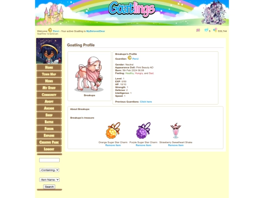 Tabs/Breakups screenshot