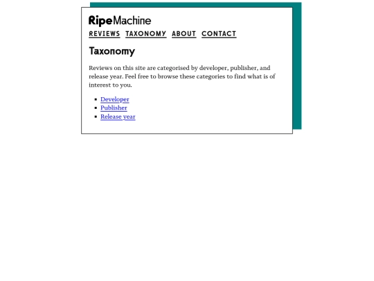 taxonomy screenshot