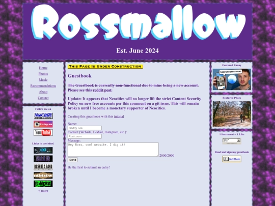 guestbook screenshot
