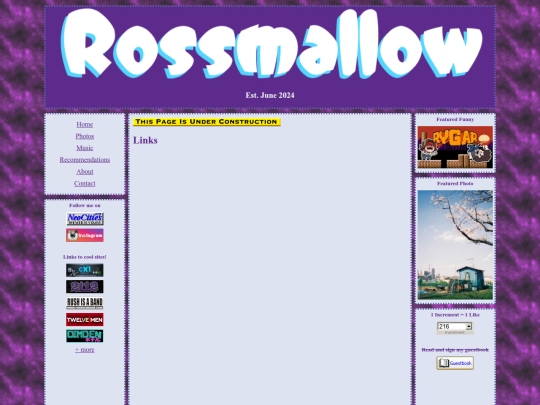 links screenshot