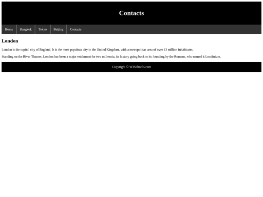 Contacts screenshot