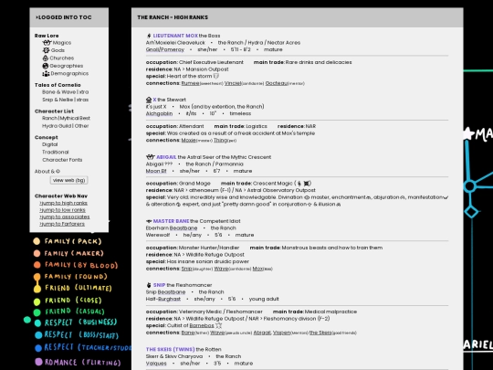 tales/web/core screenshot