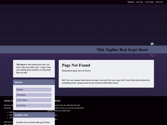 not_found screenshot