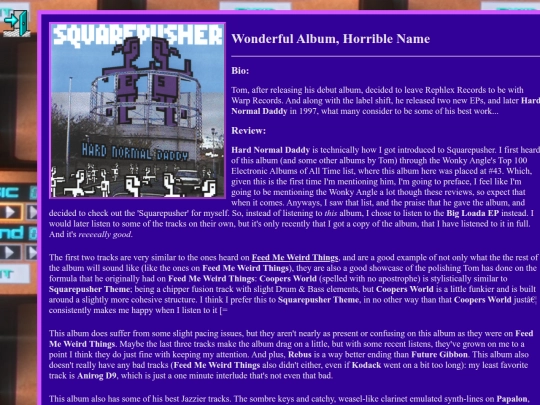 shelf/artists/Squarepusher/albums/hard-normal-daddy screenshot