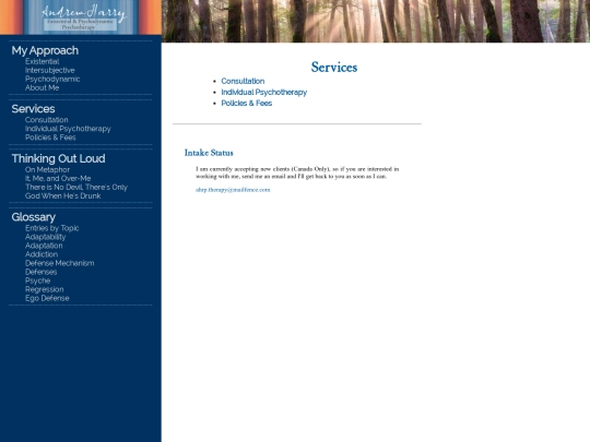 Services screenshot