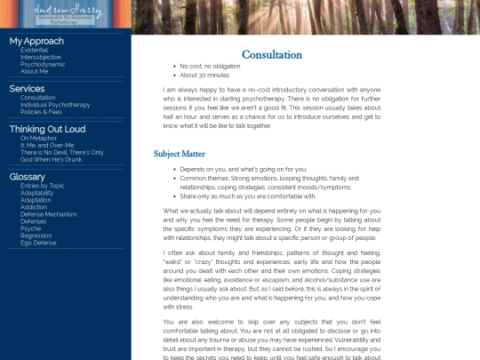 Services/Consultation screenshot