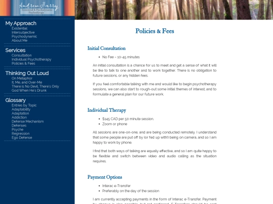 Services/Policies_Fees screenshot