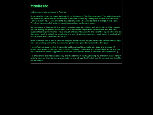 manifesto screenshot