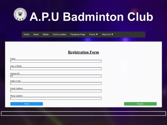 forms/registration screenshot