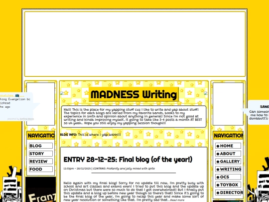 writing screenshot