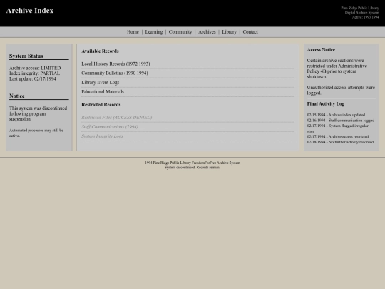 archive screenshot
