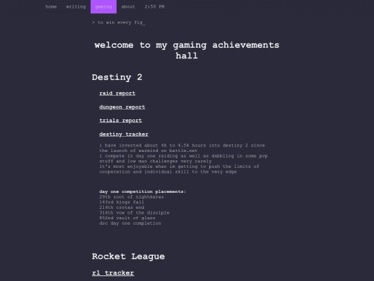 main site/gaming screenshot