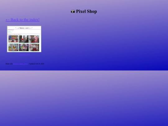 artgallery/pixel-shop screenshot