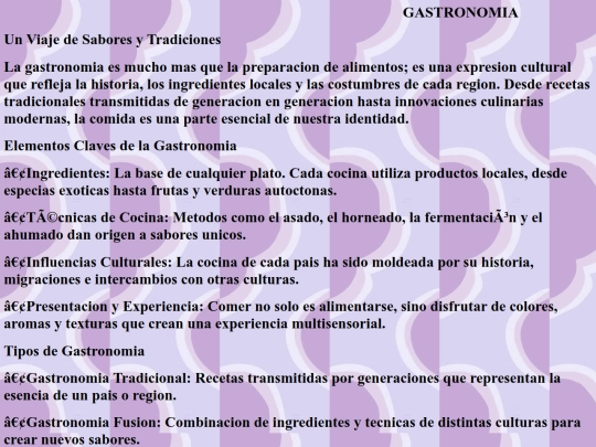 Gastronomia screenshot