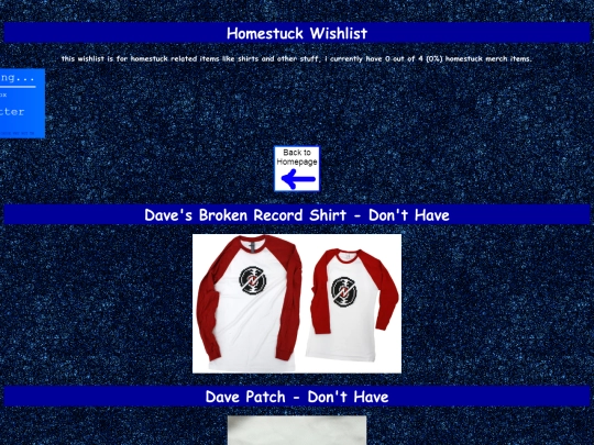 homestuckwishlist screenshot