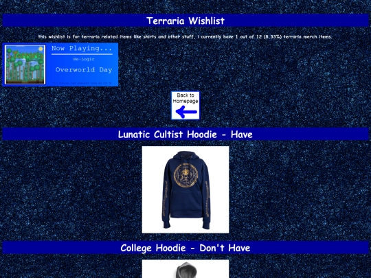 terrariawishlist screenshot