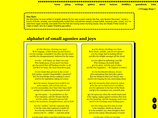 jorts/rymy/alphabetical screenshot