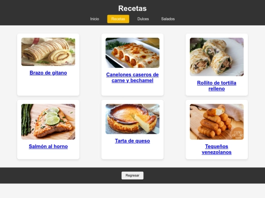 recetas screenshot