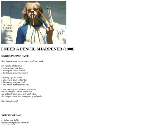 lyrics/page2 screenshot