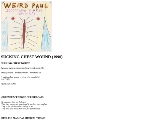 lyrics/page5 screenshot