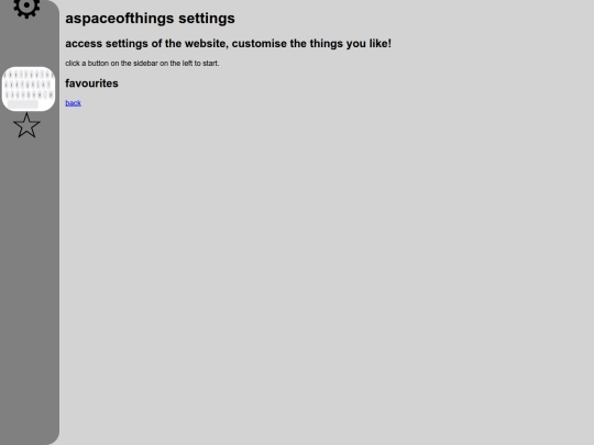 settings screenshot