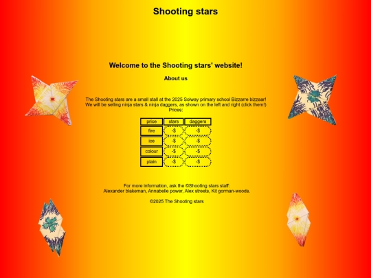 shooting-stars screenshot