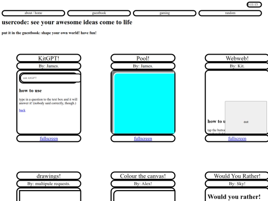 usercode screenshot