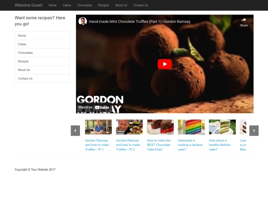 recipes screenshot