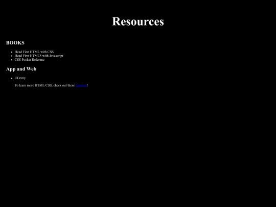 resources screenshot